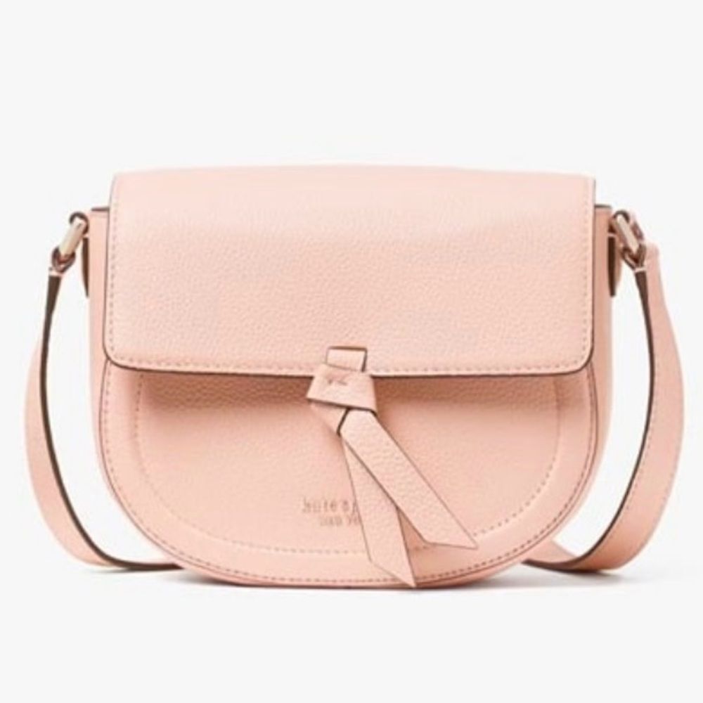 Kate Spade Medium Knott Pink Crossbody Bag - Picture 8 of 11